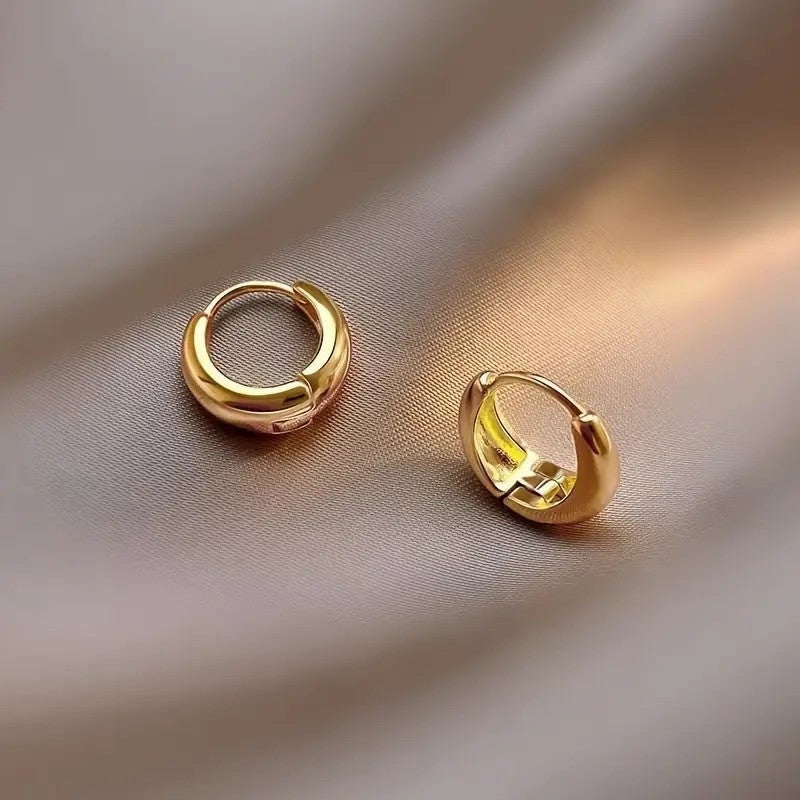 Women's Trendy Electroplated Exquisite Three-piece Personalized High Earrings