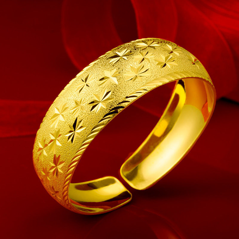 Women's Magpie Brass Gold-plated Starry Imitation Gold Bracelets