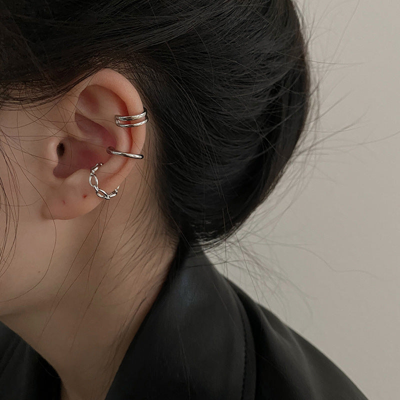 High-grade Chain No Pierced Female Elegance Retro Ear Clip