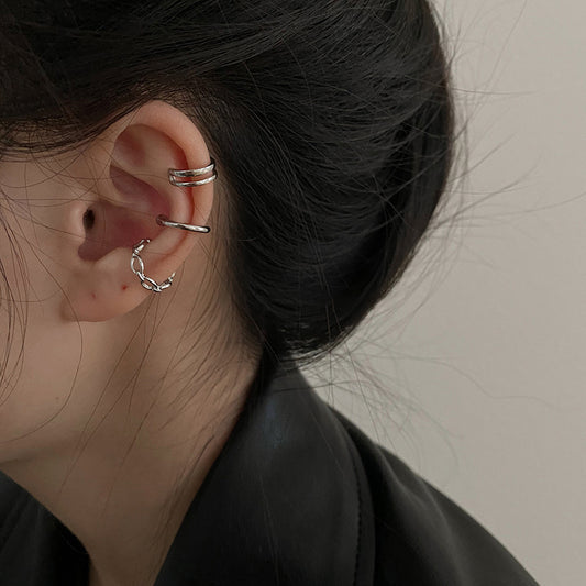 High-grade Chain No Pierced Female Elegance Retro Ear Clip