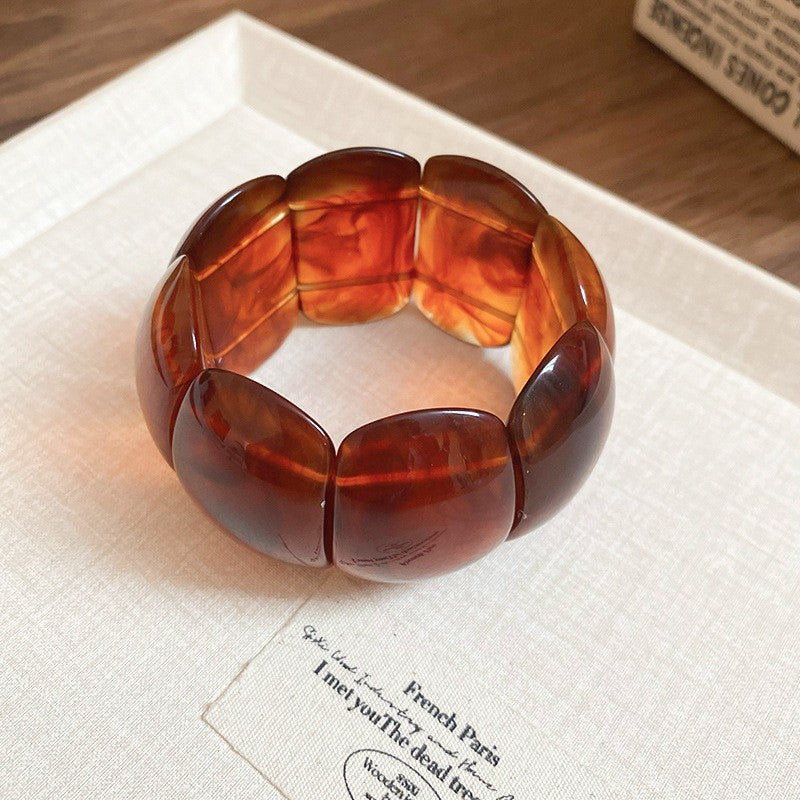Irregular Resin Mori Style Simple Commute Light Bracelets