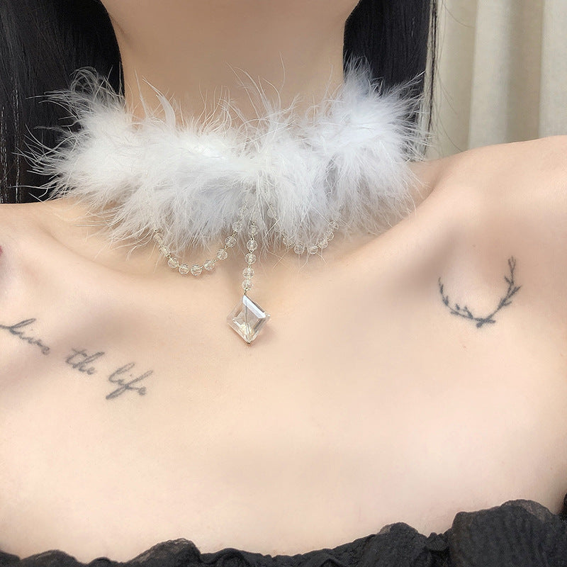 Furry Sexy Christmas Short Neckband Collar Necklaces