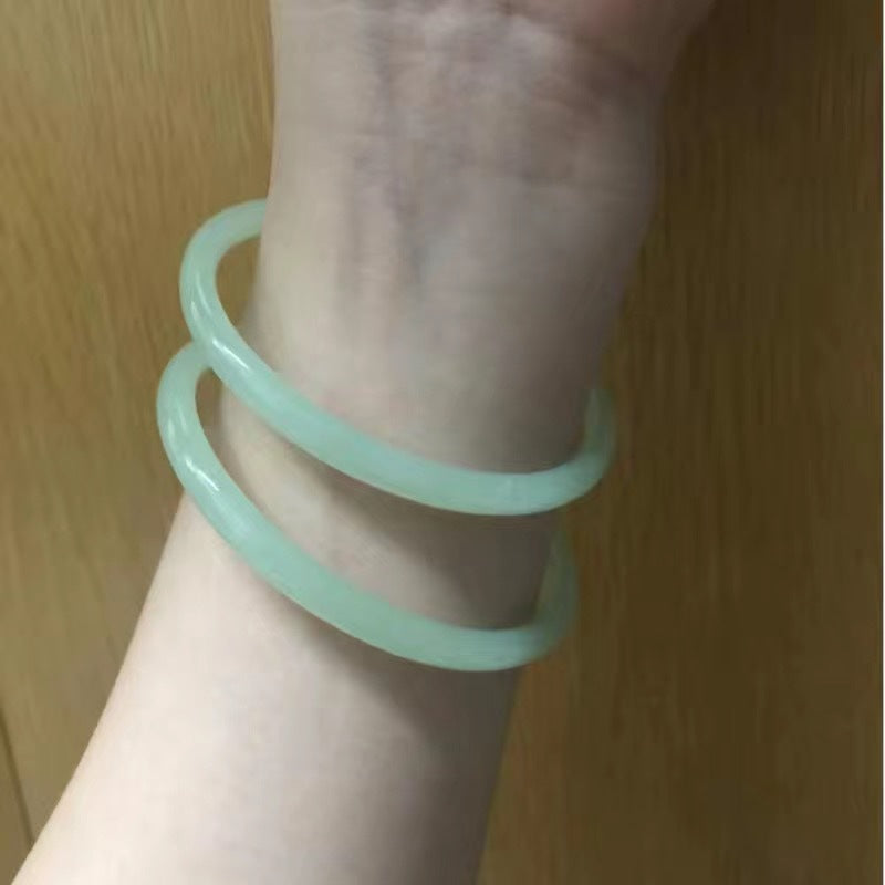 Colored Glaze Temperament Flexible Daily Tassel Bracelet