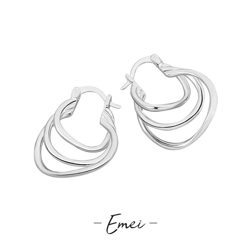 Niche Design Simple And Light Luxury French Earrings