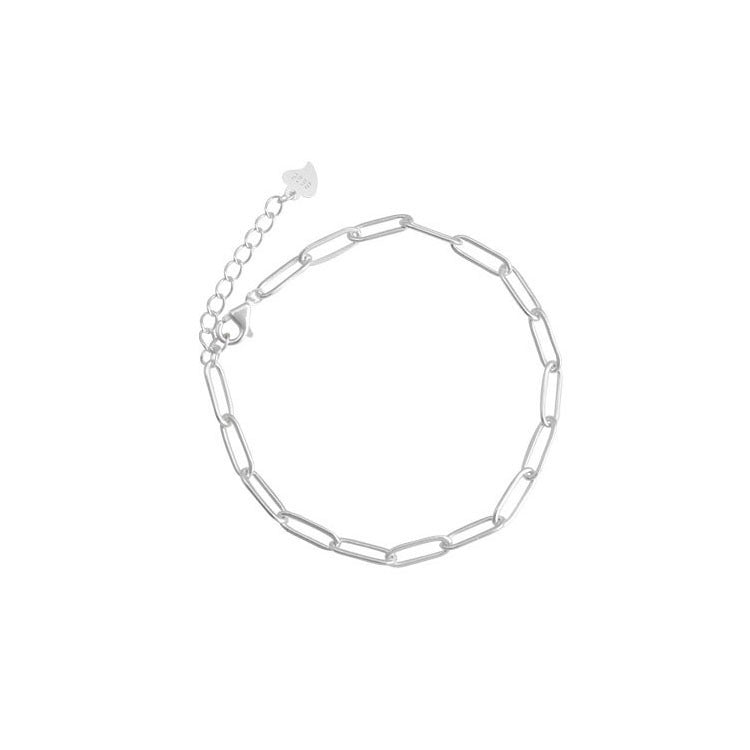 Women's Lux Design Summer Sier-plated Simple Girlfriends Bracelets