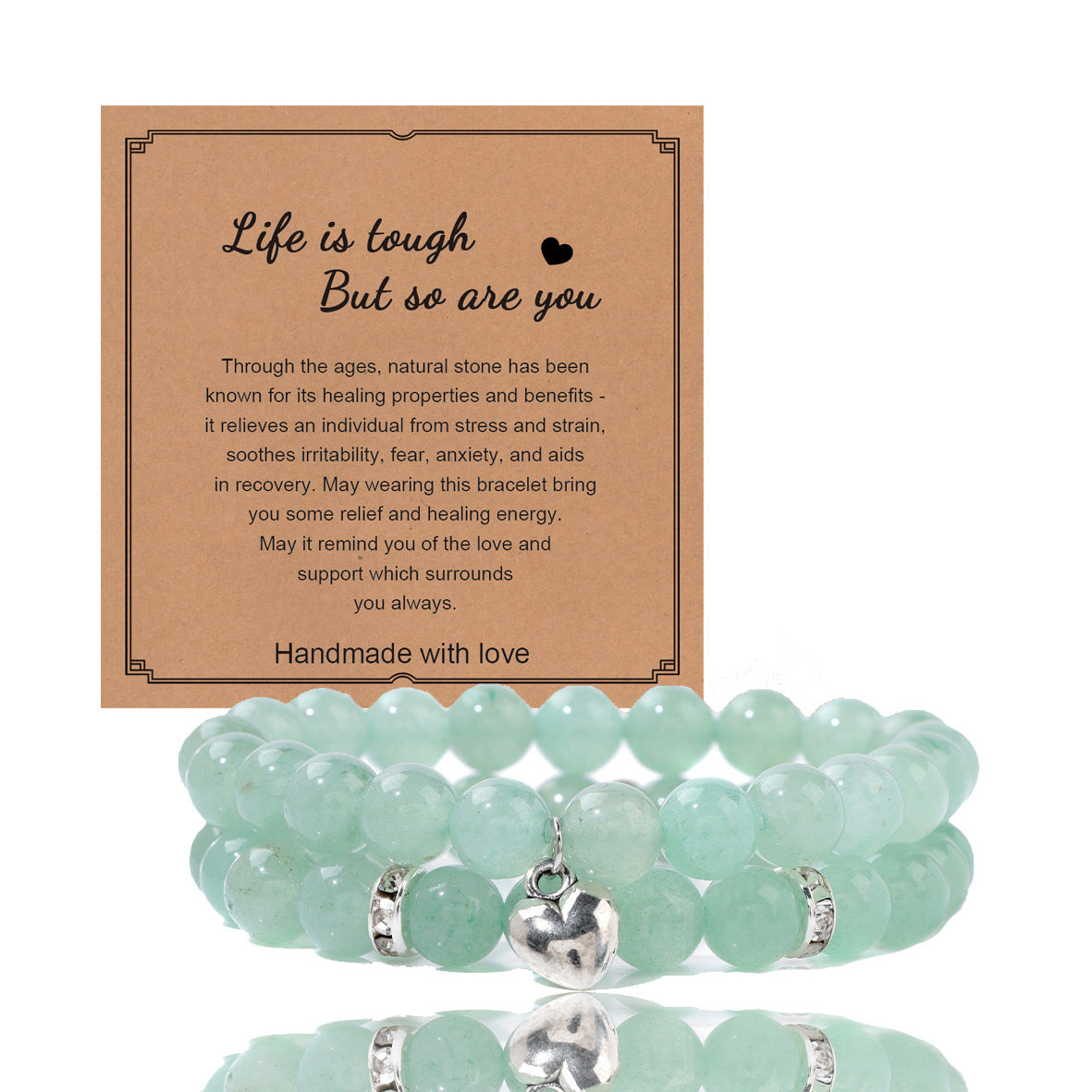 Bracelets en cristal de pierre turquoise cadeau zèbre rose