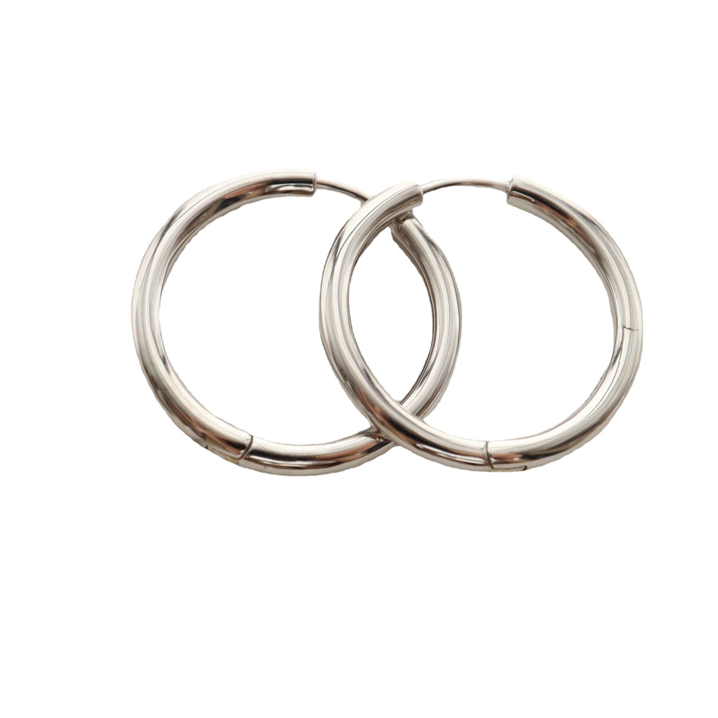 Women's & Men's Eardrop Sier Round Solid Niche Seaside Rings