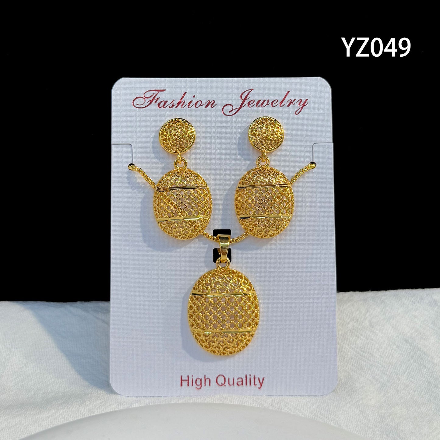Love Heart Flowers Ear Medium Suit Pendants