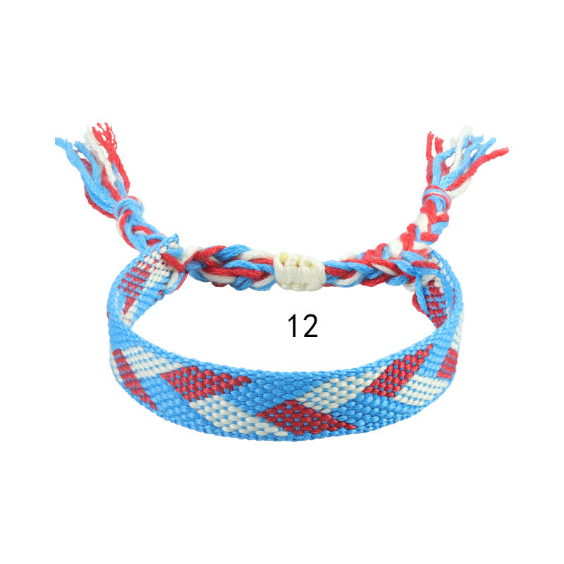 Bohemian Ethnic Style Cotton Linen Woven Bracelets