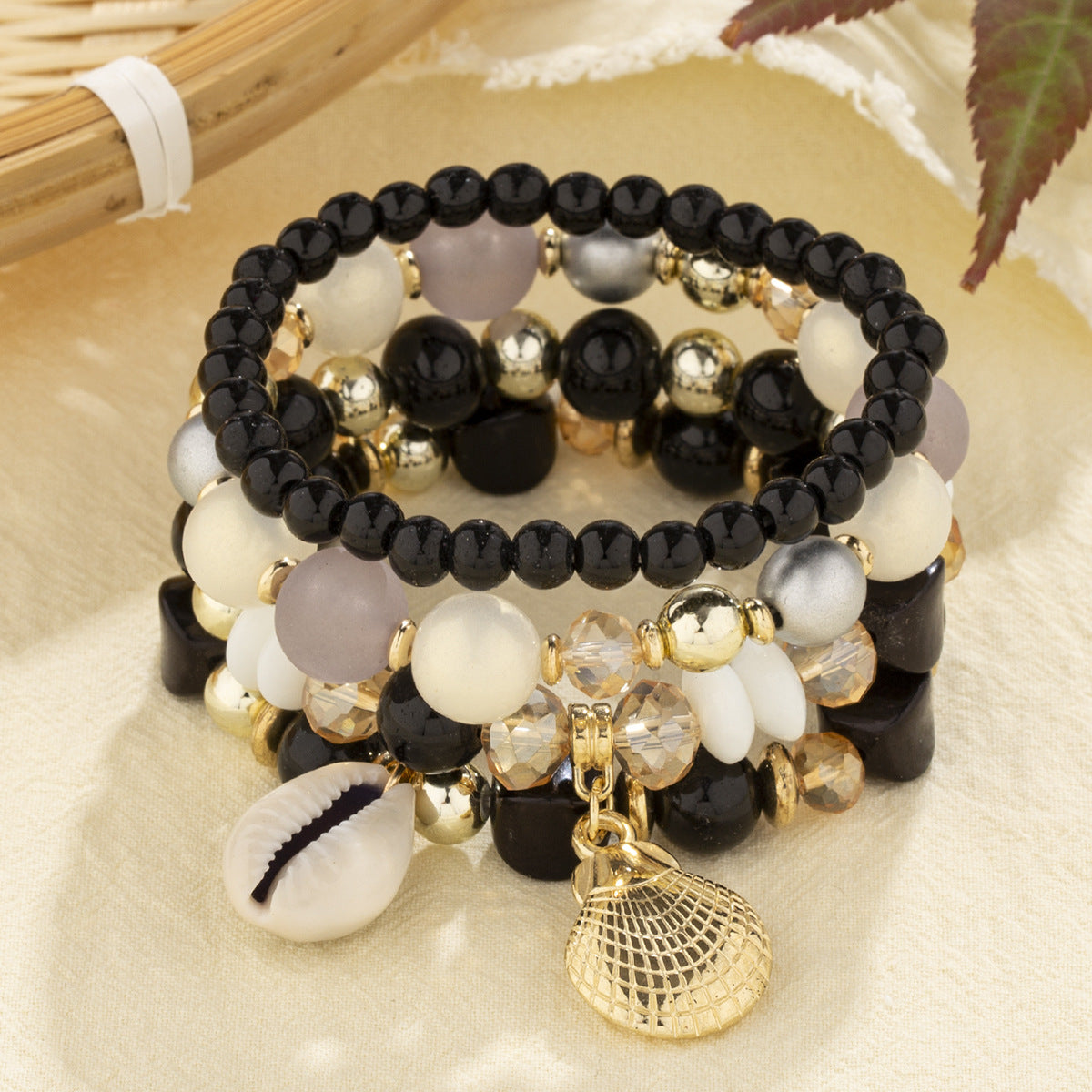 Women's Bohemian Creative Jewelry Shell Crystal Beaded Bracelets