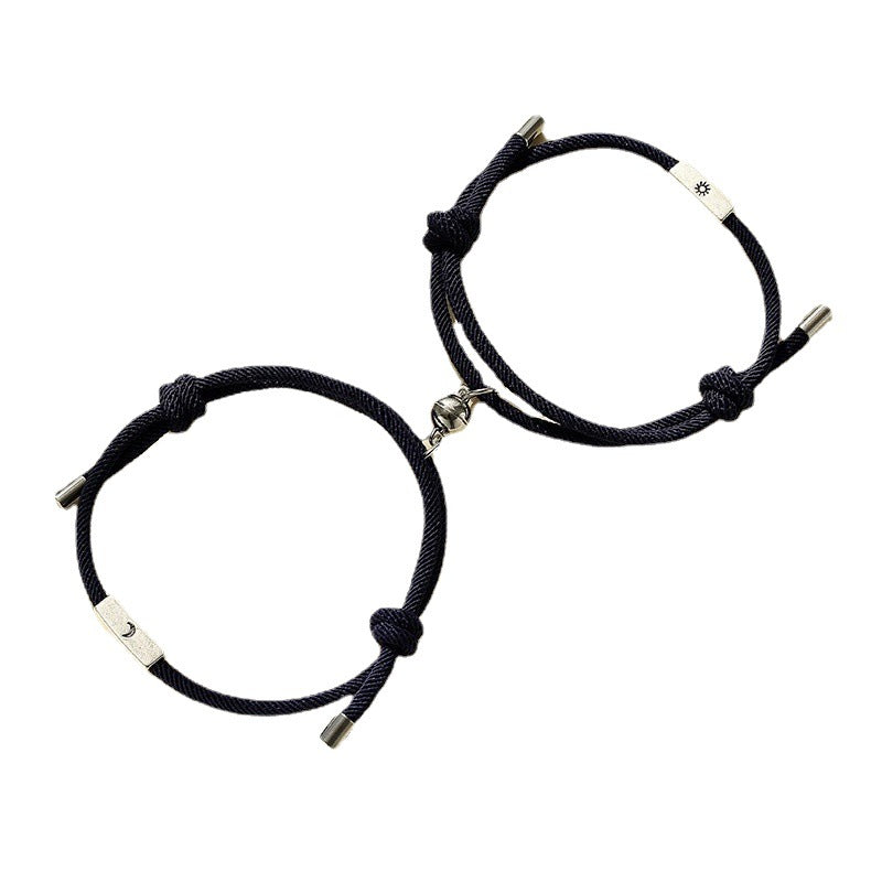 Couple Pair Of Magnet Suction Simple Retro Bracelets