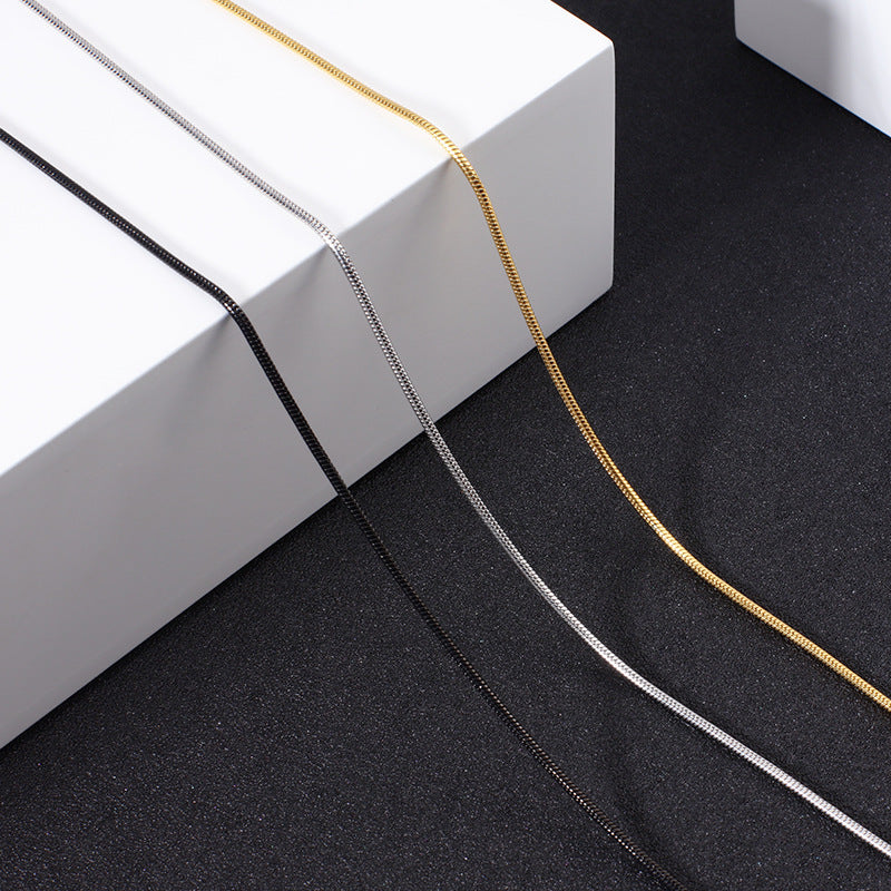 Snake Chain Exquisite Clavicle Lanyard Stainless Necklace