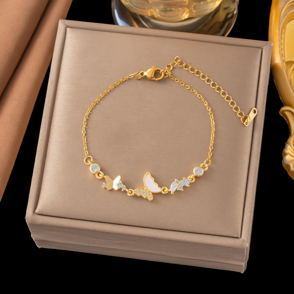 Bow Female Design Zircon High Sense Fashionable Bracelets