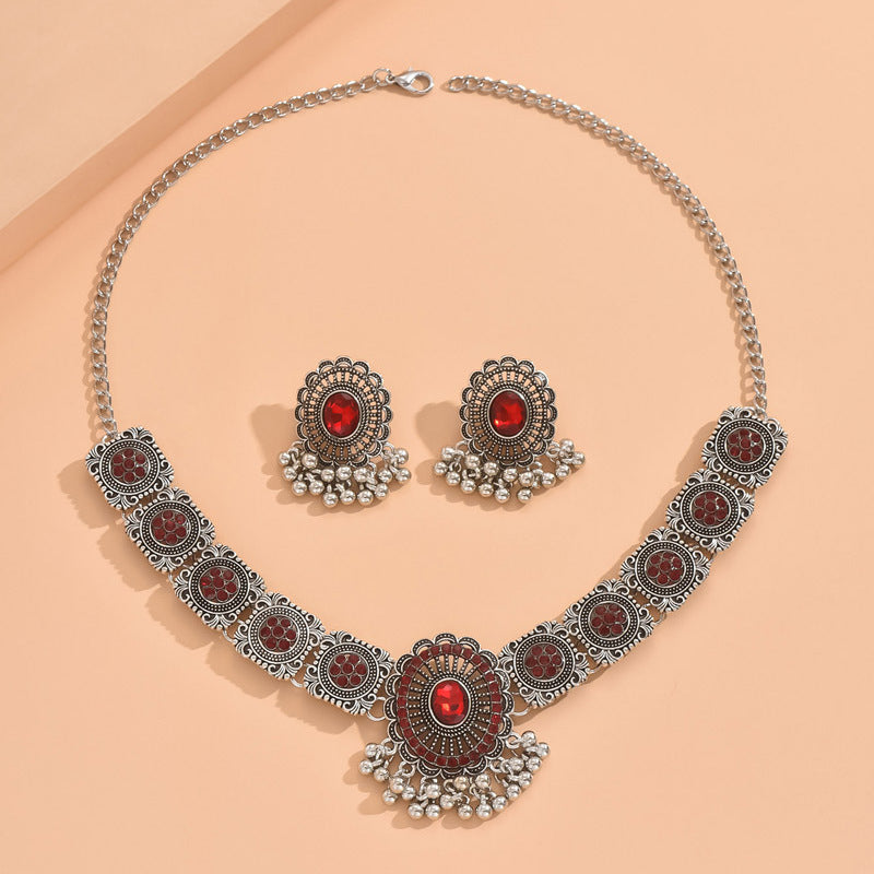 Indian Ethnic Style Vintage Gemstone Beads 2 Necklaces
