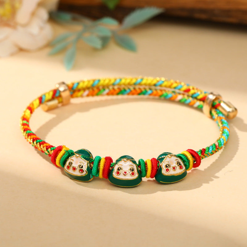 Children's Dragon Boat Festival Colorful Rope Hand-woven Small Carrying Bracelet