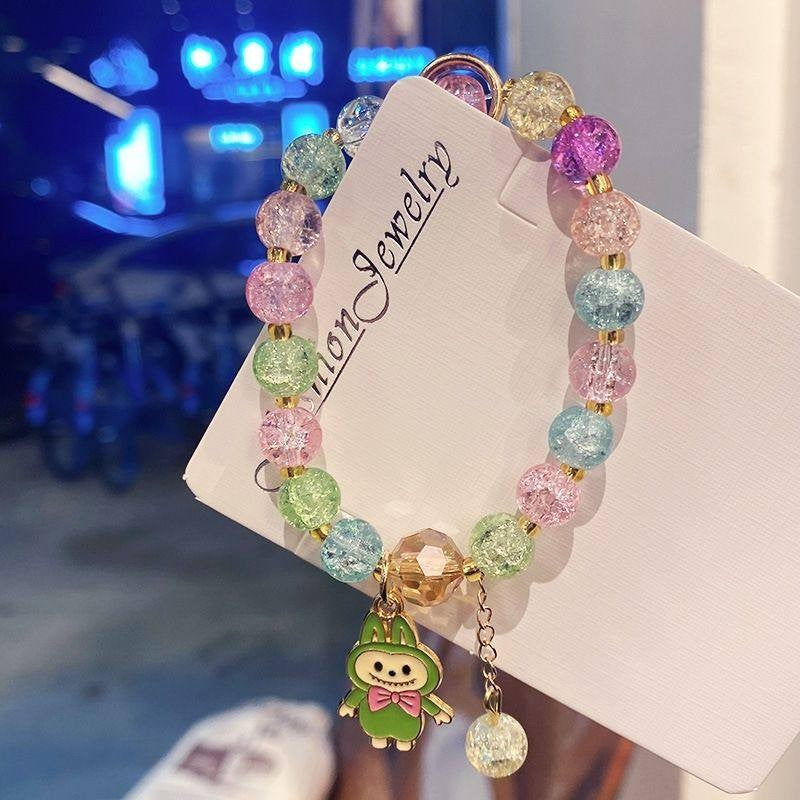 Super Fairy Camellia Crystal String Beads Color Small Daisy Female Bracelets