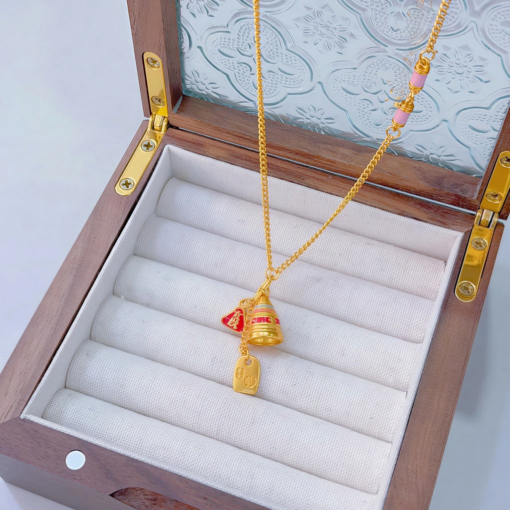 Ginkgo Leaf Variety Retro Affordable Luxury Fashion Design Necklace