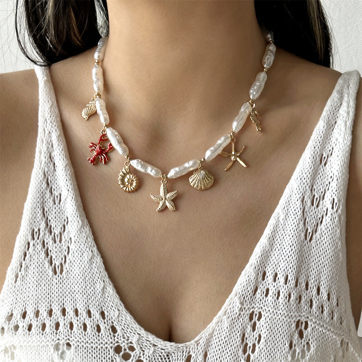 Conch Drop Oil Female Personal Leisure Necklace