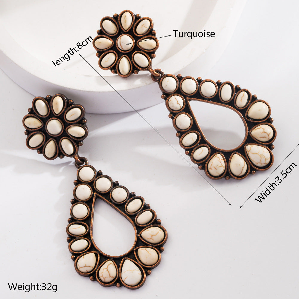 Bohemian Vacation Style Turquoise Fashion Creative Earrings