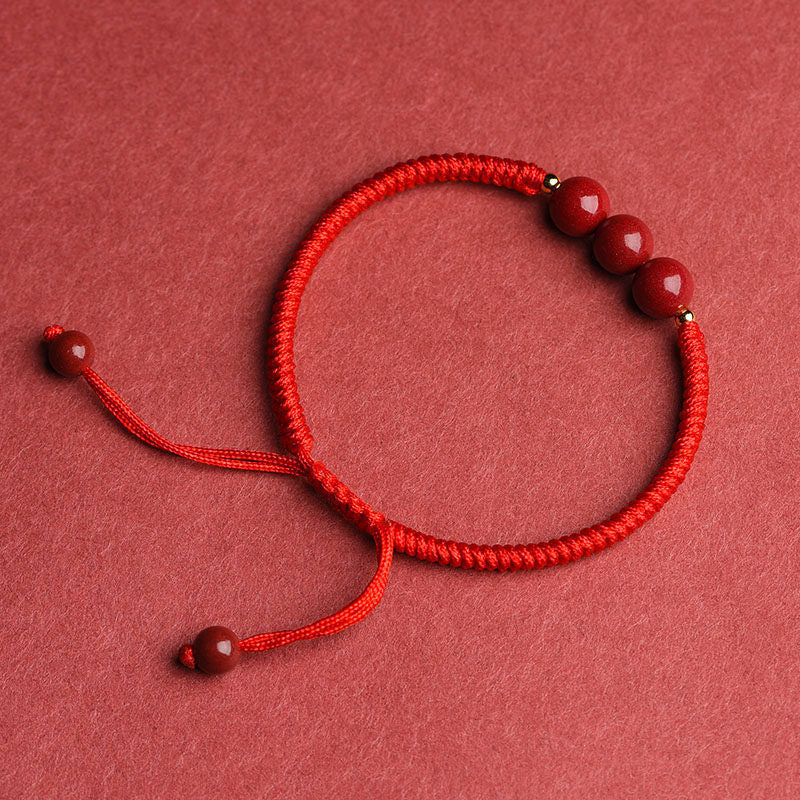 Life Hand-woven Cinnabar Small Successful Lucky Bracelets