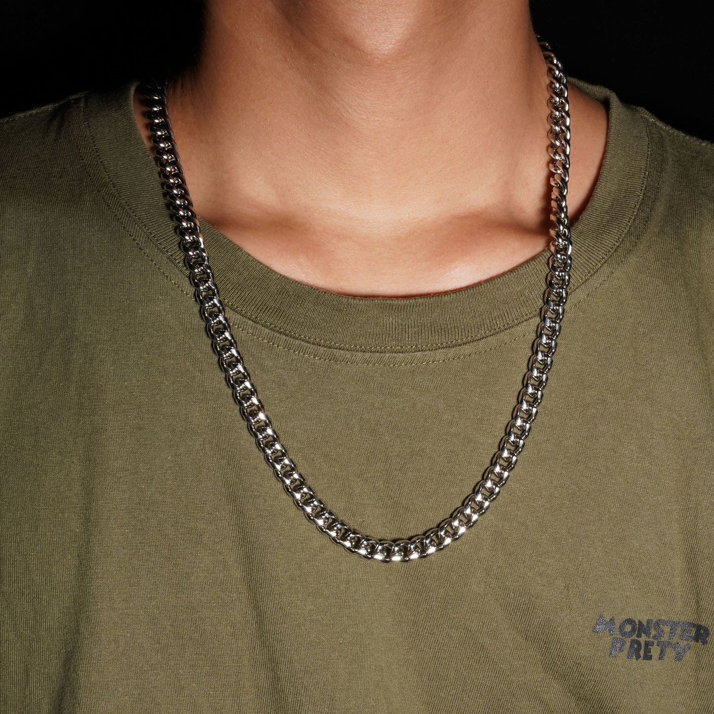 Men's Titanium Steel Advanced Stainless Cuban Link Necklace
