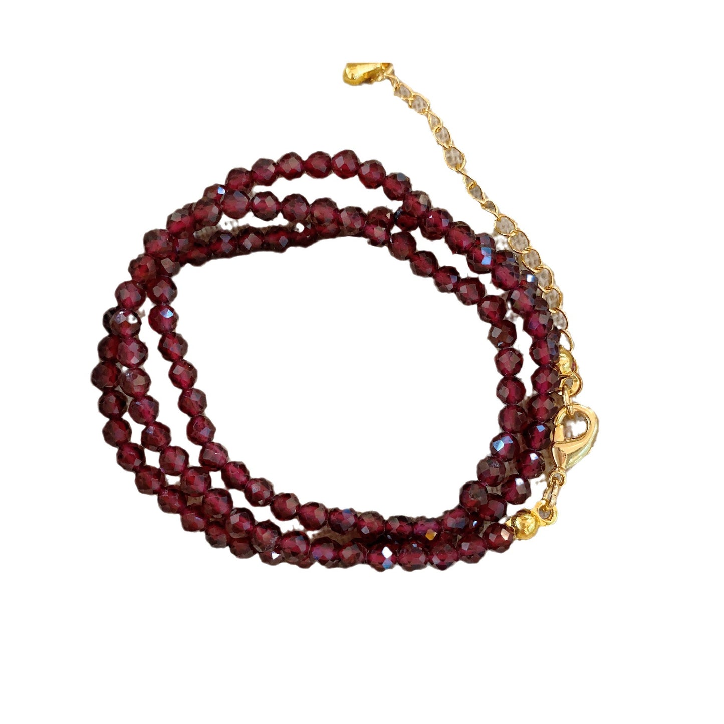 Women's Organic Ruby Red Beaded Accessories High-grade Temperament Necklaces