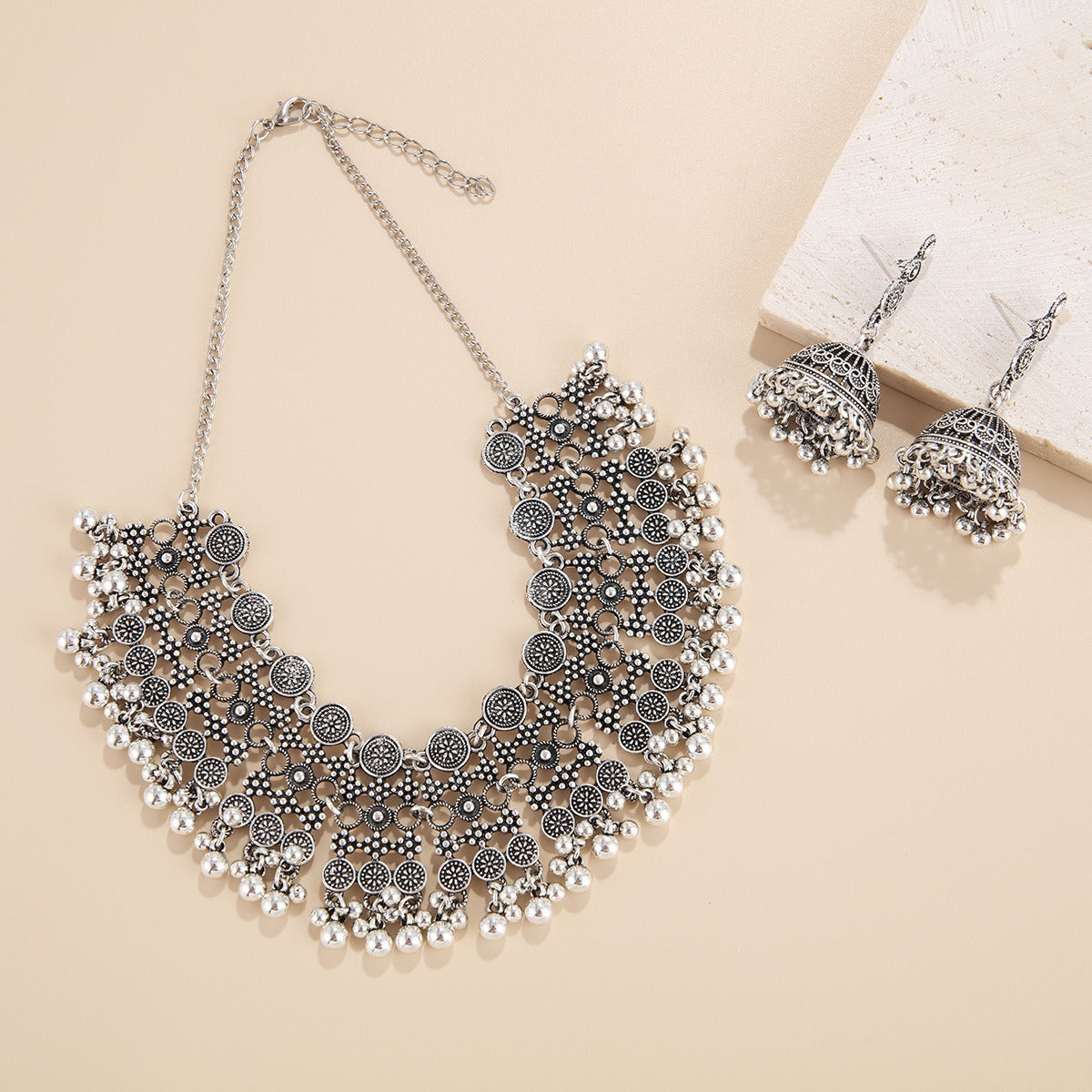 Women's Vintage Exaggerated Personalized Ethnic Style Bohemian Elegant Jewelry Set