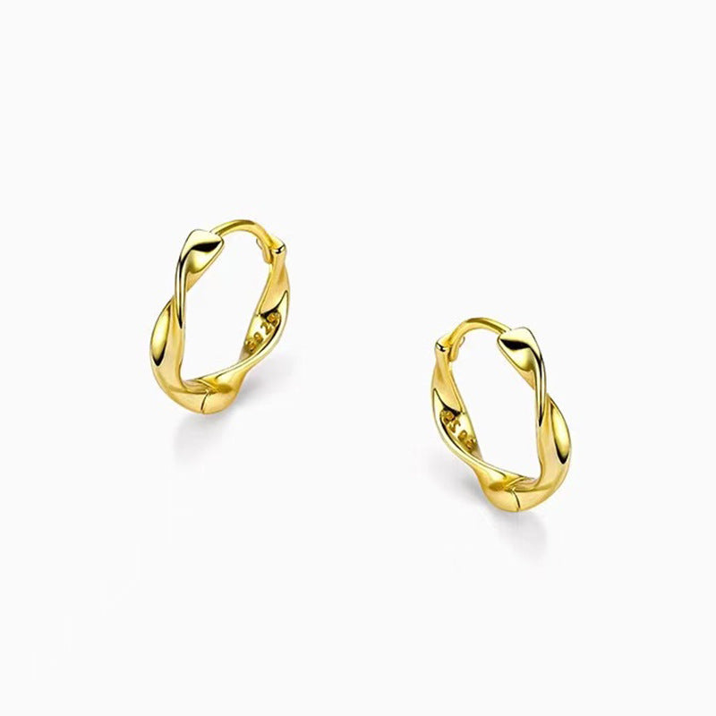 Mobius Strip Female Twist Male Simple And Light Earrings