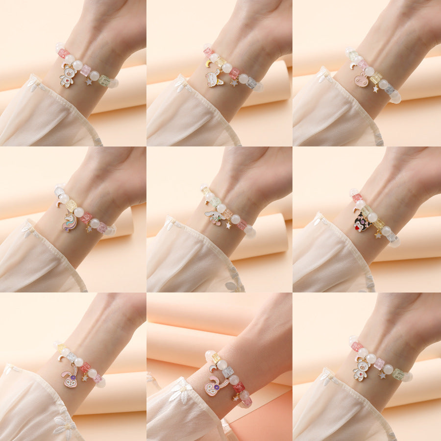 Commodity Ornament Korean Style Fresh Sweet Clow Crystal Bracelets