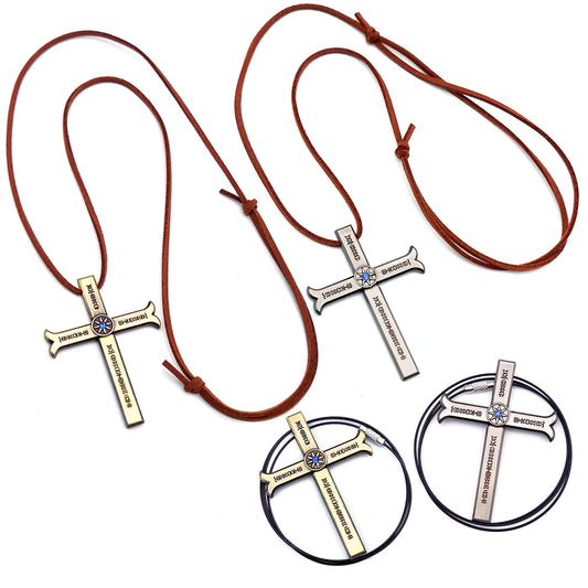 One Piece Cross Eagle Eye Weapon Necklaces