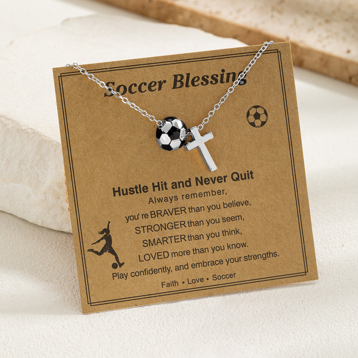 Sports Style Card Alloy Love Cross Basketball Necklaces