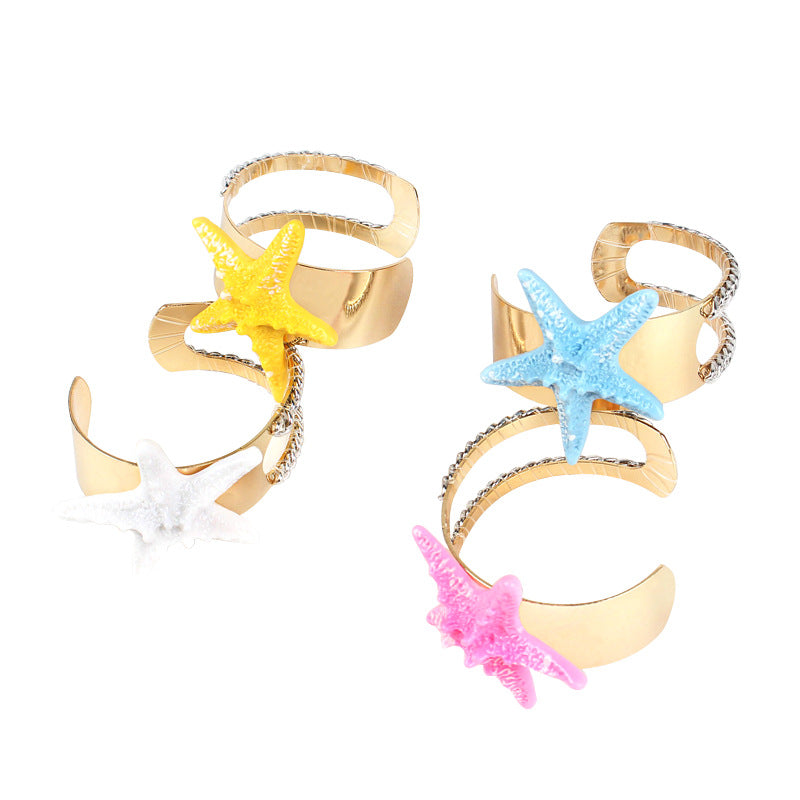 Colorful Starfish Vigorous Heart Trendy Vacation Bracelets
