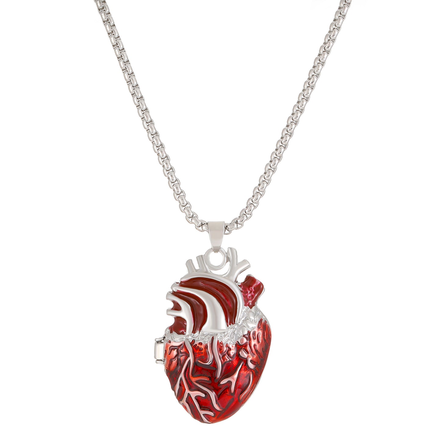 Fashion Design Beating Heart Pendant Can Open Necklaces