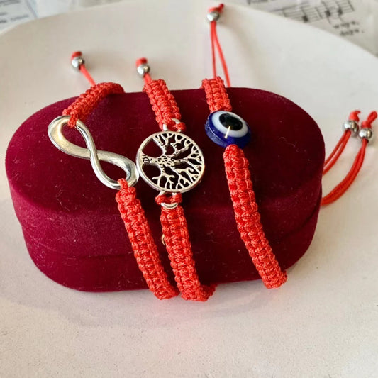 Evil Hand-woven Red Rope Hand Strap Bracelets