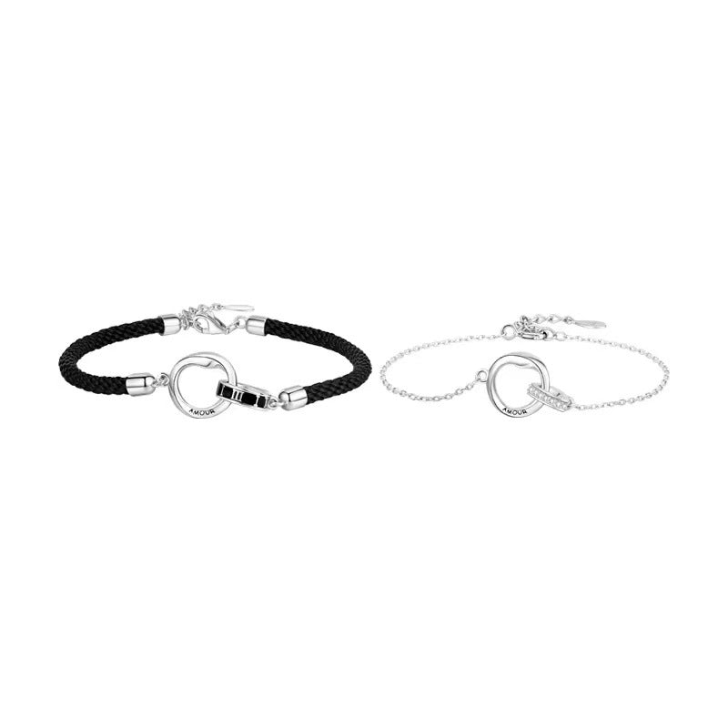 Women's & Men's & Couple And One Pair Heart Shape Bracelets