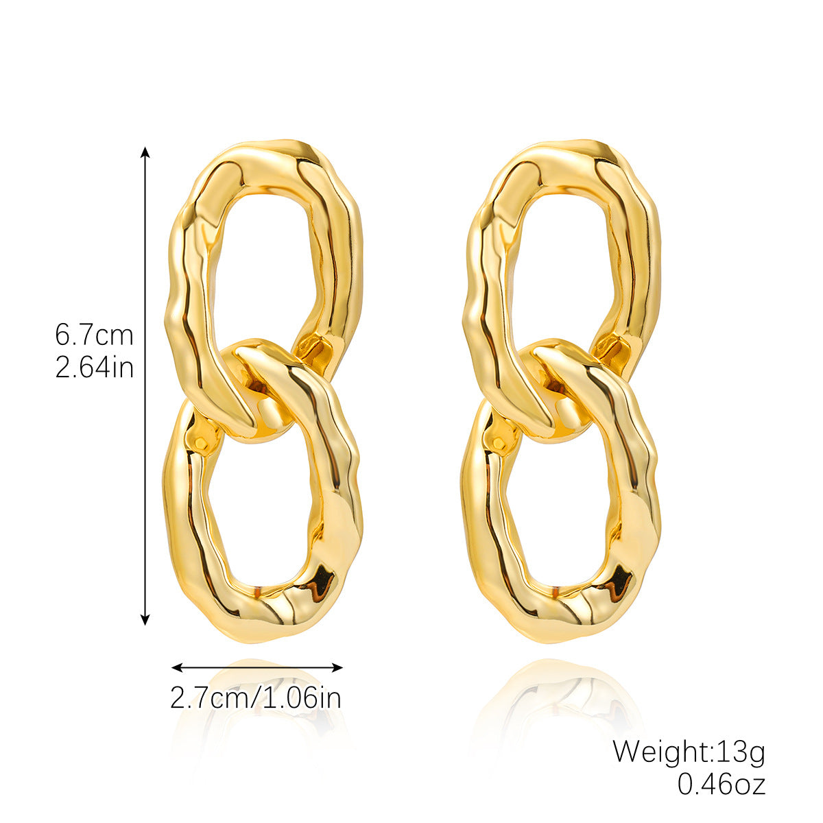 Acrylic Suite Exaggerated Hip Hop Cool Single Layer Leopard Jewelry Set