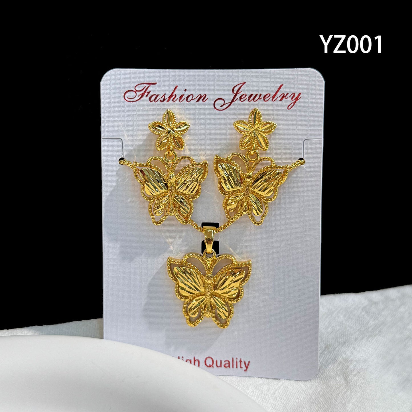 Love Heart Flowers Ear Medium Suit Pendants