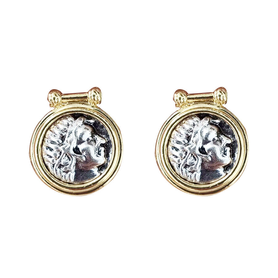 Portrait Ball Bead French Ear Niche High Sense Rings