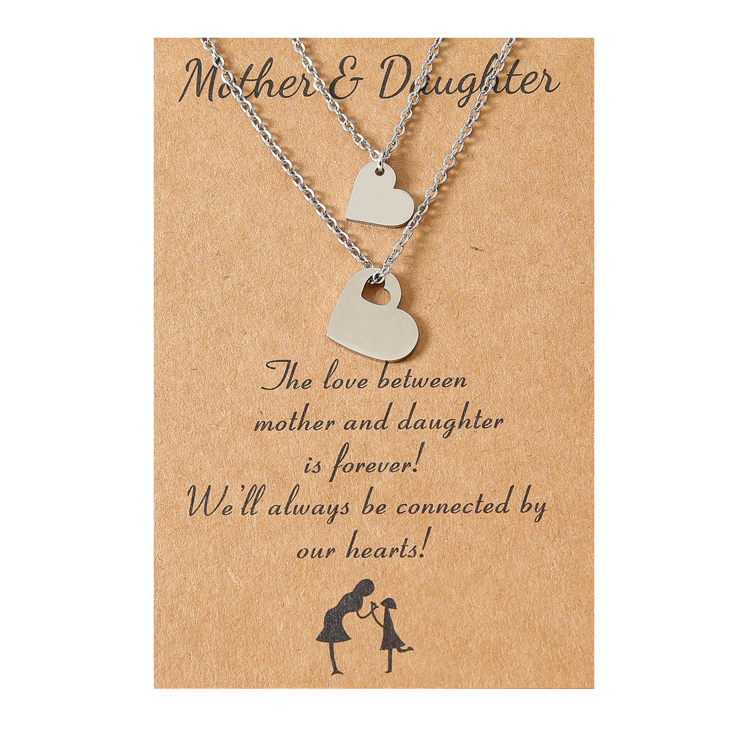 Fashion Mother's Day Stainless Steel Hollow Necklaces