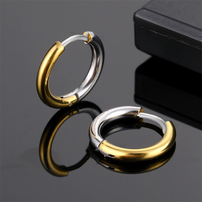 Titanium Steel Stainless Coil Personality Fashion Rings