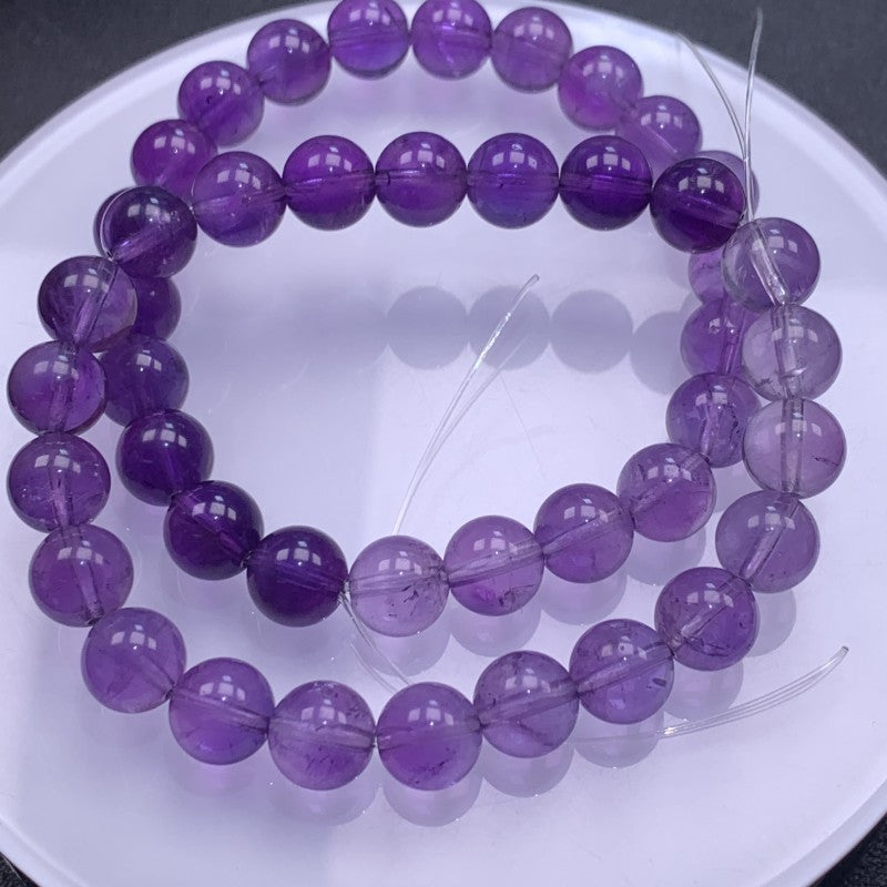 Natural Gradient Color Amethyst Transparent Jewelry Bracelets