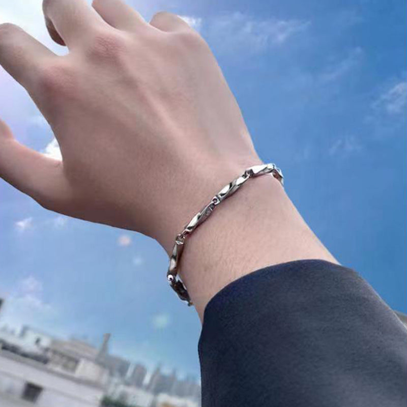 Women's Luxury Mobius Titanium Steel Gold Hip Bracelet