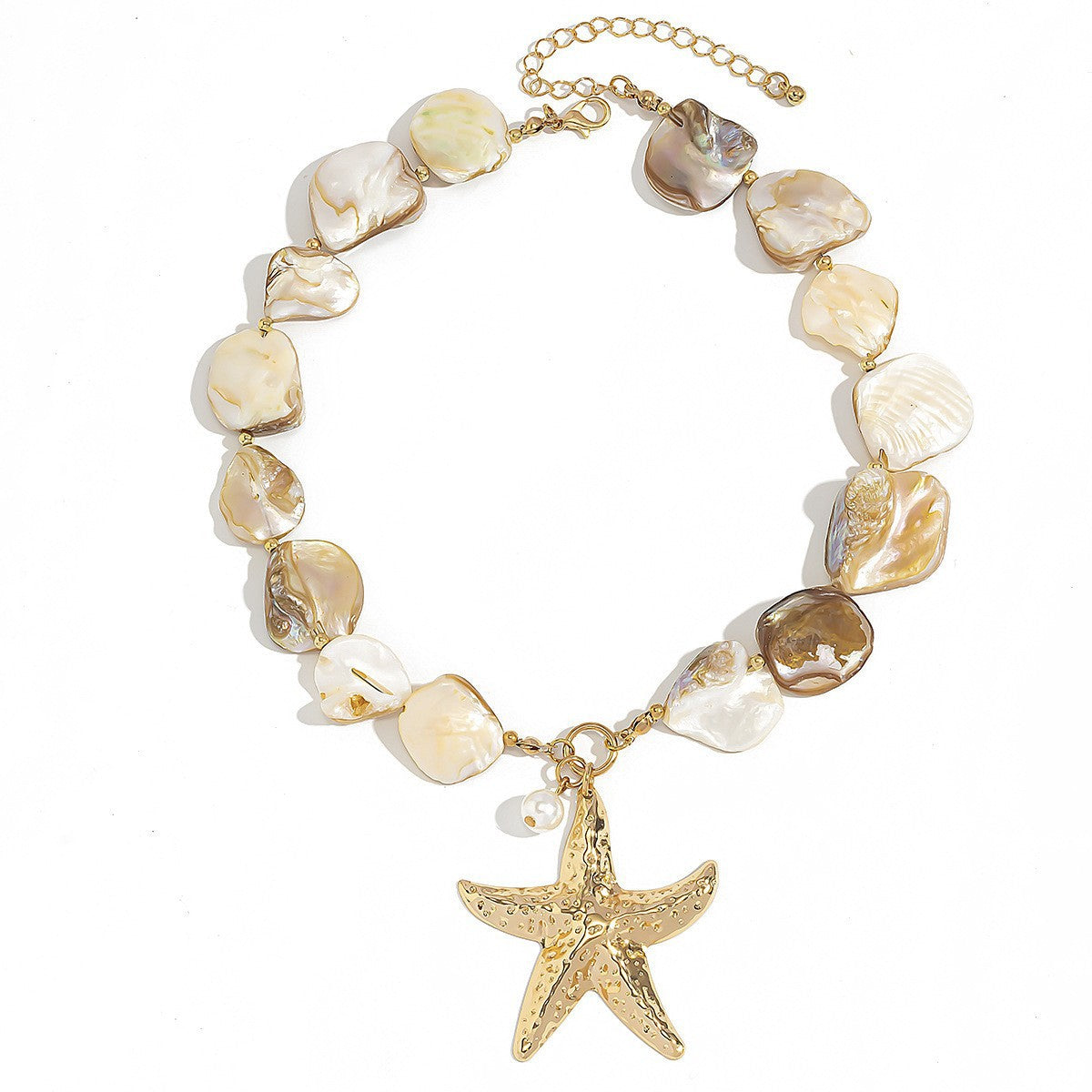 Ocean Wind Shell Patch Starfish Temperament Vacation Necklaces