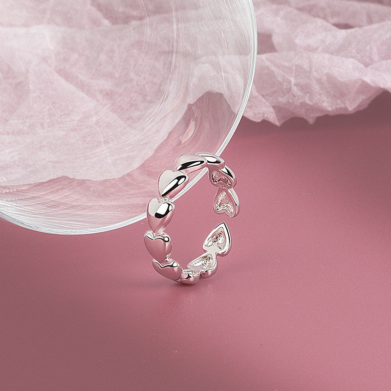 Simple And Versatile Love Smooth Opening Rings