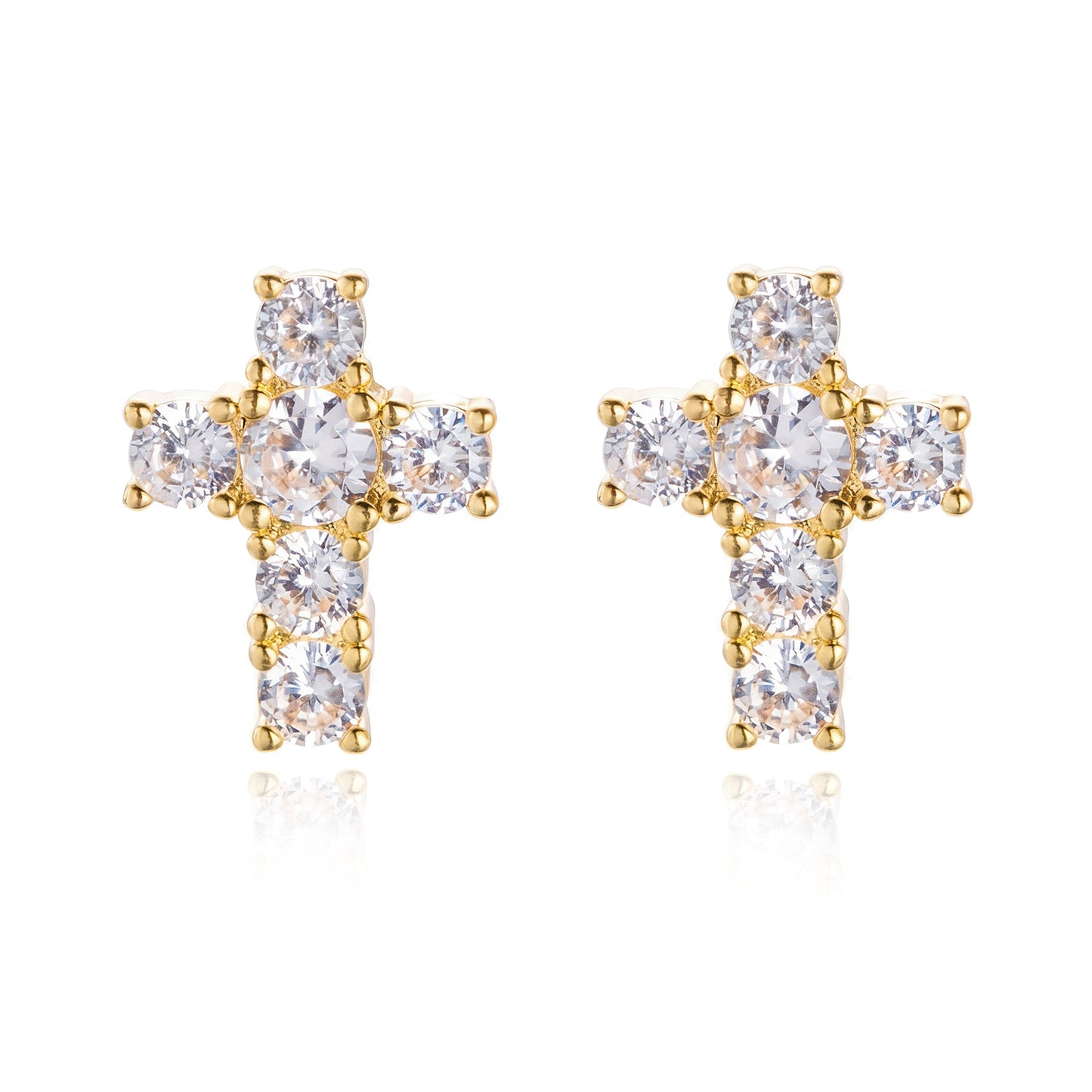 Women's Clip Light Luxury High-grade Environmental Protection Copper Geometric Earrings