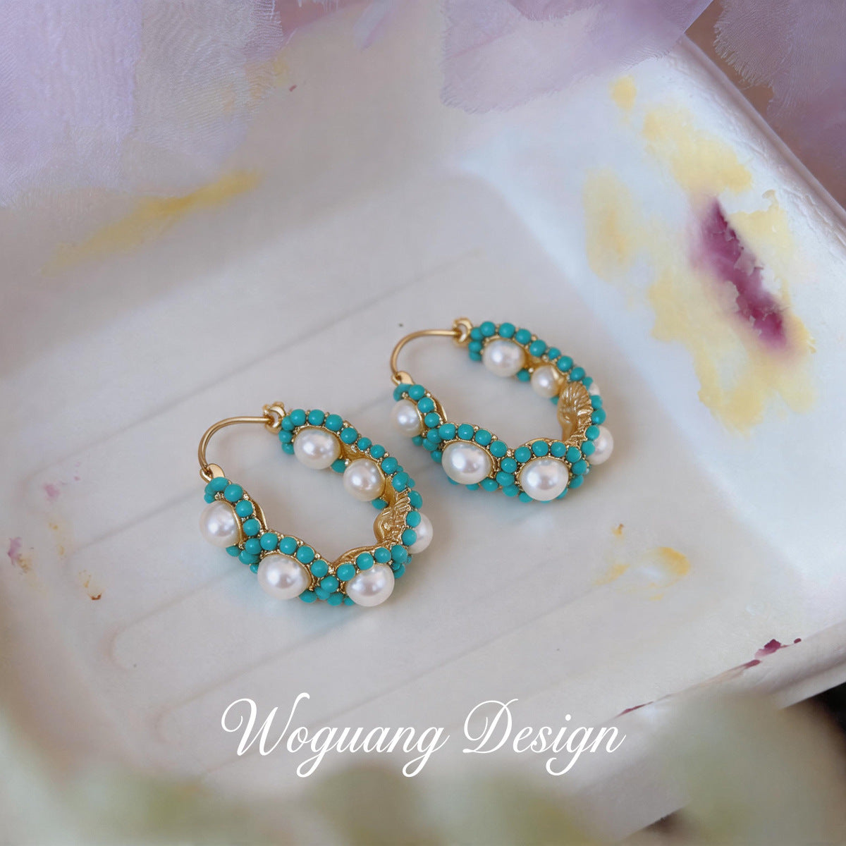 Winding Pearl Fashionable Personalized Design Versatile Light Luxury Ear Buckle