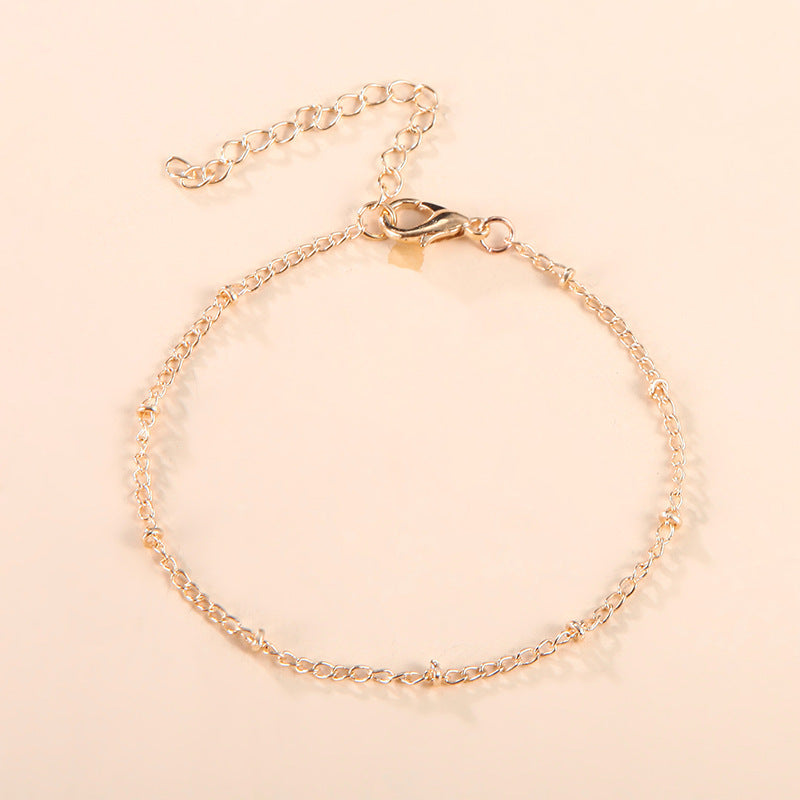 Popular Cold Style Simple Metal Chain Fashion Female Bracelet