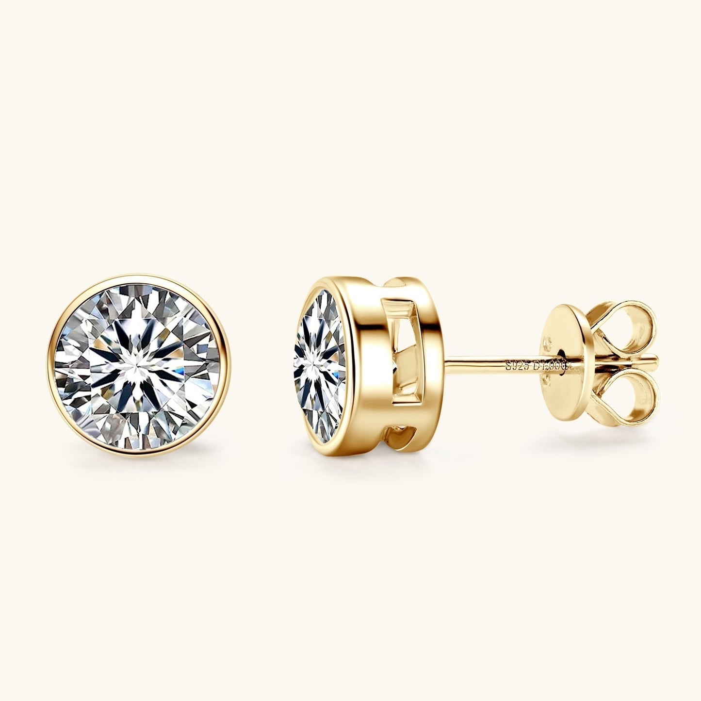 Men's Sier Ear Light Luxury High-grade Niche Female Stud Earrings