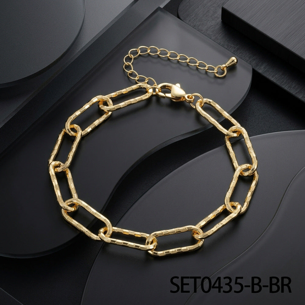 Clip Two-piece Special Interest Light Luxury Style Clavicle Chain Trendy Necklace