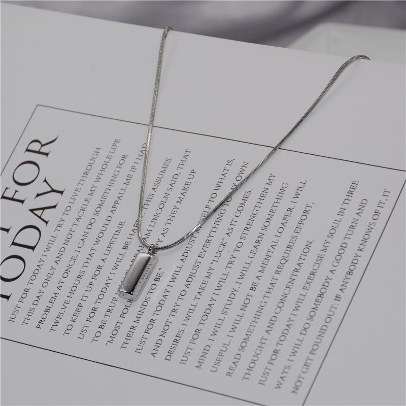 Women's Brick Cold Style Design Fashionable Hip Hop Clavicle Necklaces